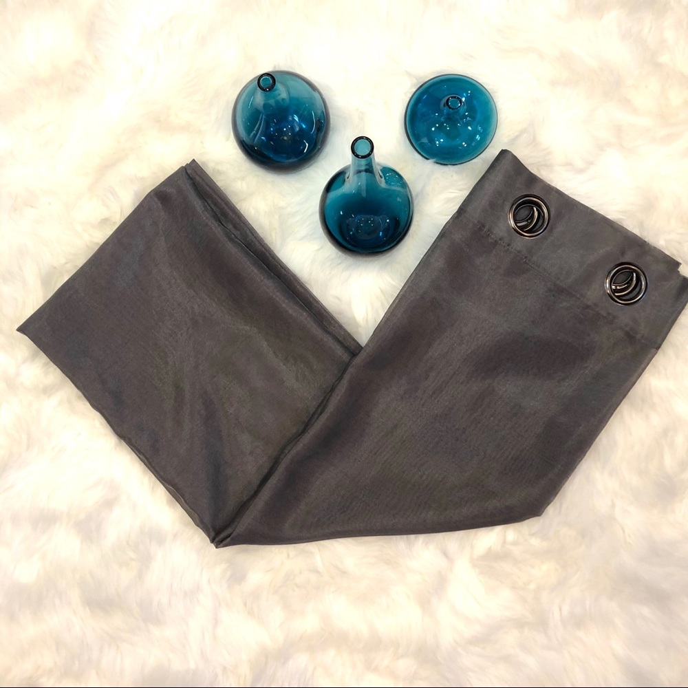 🛍Gray Sheer Grommet Top Drape